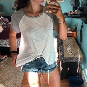 Cute American Eagle glitter sleeve t-shirt